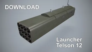 Telson 12 Launcher With Missiles 3D Model