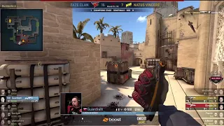 FaZe Guardian Sick 1v2 Clutch to Finish NaVi (Map2 Mirage ELEAGUE Major 2018 Semi-Final)