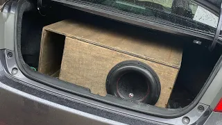 1 Audiopipe BDC4 12 Custom Box Build+Install 140+ dB!!