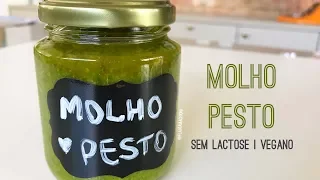 MOLHO PESTO VEGANO SEM LACTOSE | Molhos & cremes saudáveis