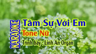 LK Karaoke l Vùng lá Me Bay & Tâm Sự Với Em l Tone Nữ