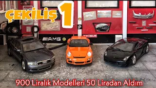 50 TL’ye 3 TANE 1:18 DİECAST MODEL ALDIM HEPSİNİ ÇEKİLİŞLE VERİYORUM / PORSCHE AUDİ LAMBORGHİNİ