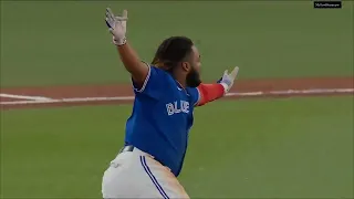 Vladimir Guerrero Jr. yelling “this is my house” after that walk off