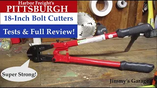 Harbor Freight's PITTSBURGH 18-Inch Bolt Cutters - Tests & Complete Review!
