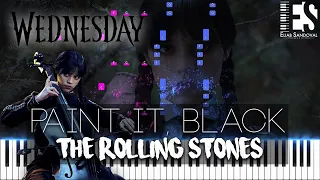 Wednesday Plays The Cello - Paint It, Black (EPIC Piano Tutorial) | Eliab Sandoval