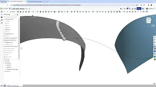 Building a bridging surface Onshape with help from a lock face sweep
