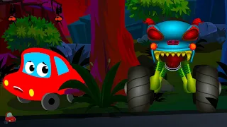 Scary Monster Truck Halloween Song by Little Red Car