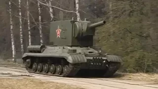 KV-2 tank in action