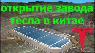 Завод Tesla в Китае - Шанхай Тесла