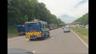 Two Nuclear Transporters pulled over on the M6 - Police Convoy