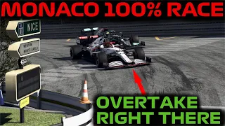 THATS HOW YOU WIN A 100% LEAGUE RACE In MONACO! F1 2021 Game