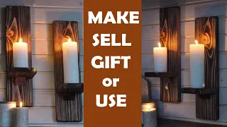 MAKE, SELL, GIFT or USE - How to Make Wooden candle holders