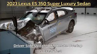 2023 Lexus ES 350 Super Luxury Sedan - Driver Side Updated Moderate Overlap IIHS Crash Test | MC