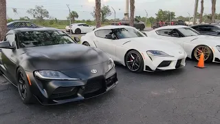 Supra vs Tesla Model 3 - Supra Street Heat At Bradenton Motorsports Park - 3rd and 4th Gen Supra