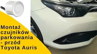 Montaż czujników parkowania - przód, Toyota Auris.