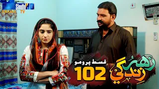 Zahar Zindagi - Ep 102 Promo | Sindh TV Soap Serial | SindhTVHD Drama