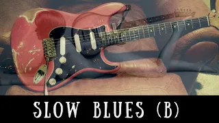 Slow Blues Jam | Sexy Guitar Backing Track (B)