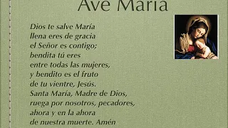 Hail Mary in Spanish/Ave Maria en Español/ Ave Maria in Spagnolo.