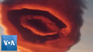 Bizarre Cloud Formation Appears in Turkish Sky  | VOA News