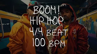 4/4 Drum Beat - 100 BPM - HIP HOP BOOM!
