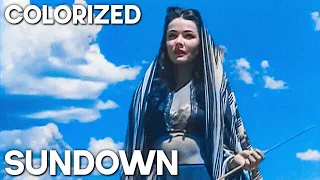 Sundown | COLORIZED | Classic Drama Film | Gene Tierney | Free Movie on YouTube