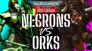 Necrons vs Orks! 10th Edition Battle Report!