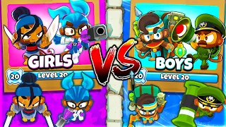 GIRLS vs BOYS in BTD 6!