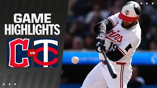 Guardians vs. Twins Game Highlights (4/4/24) | MLB Highlights