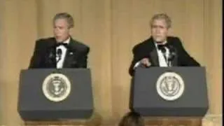 George Bush And Steve Bridges @ WHCA Dinner