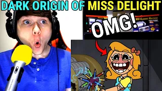 DARK ORIGIN of MISS DELIGHT... (Cartoon Animation) @GameToonsOfficial REACTION!