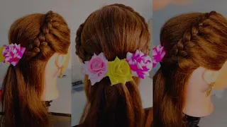 front side hairstyles for🌸 #onepiecehairstyle#hairtutorial #easy #artist#makeupartist #dmfororders