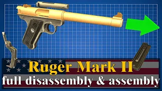 Ruger Mark II: full disassembly & assembly