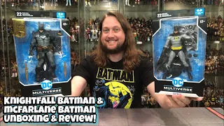 Knightfall Batman (Black) & Todd McFarlane Batman DC Multiverse Unboxing & Review!