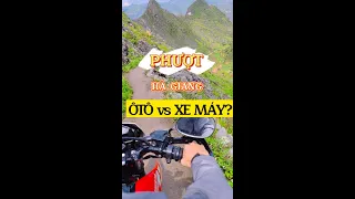 Kinh nghiệm đi PHƯỢT Hà Giang - Chọn ÔTÔ hay XE MÁY || A Táo Hà Giang #shorts