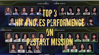 [THE UNIT] TOP 3 UnitG High Notes Performence on Restart Mission