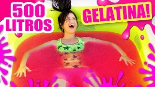 BAñO DE GELATINA! PISCINA con 500 LITROS DE GELLI! RETO SandraCiresArt