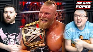 REACTIONS To Brock Lesnar WINNING The WWE Championship At WWE Day 1