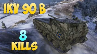 Ikv 90 B - 8 Frags 5.4K Damage - Not flat yet! - World Of Tanks