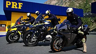 POLICIA RODOVIÁRIA FEDERAL RECUPERA MOTO ROUBADA | GTA V PRF | GTA 5 POLICIAL (LSPDFR)