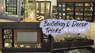 5 Building and Decor Tricks #1 | [No CC & No Mods] Sims 4 Tutorial