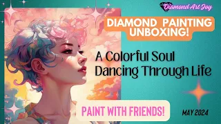 Diamond Art Unboxing - Paint With Friends - Celebration - May 2024 @craftychefdiamond