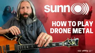 Sunn O))) Drone Metal Guitar Lesson - Orthodox Caveman