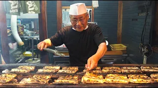 うなぎ かねよの1日に密着 Grilled Eel Master - Japanese Street Food Unagi - Day in the Life - 京都