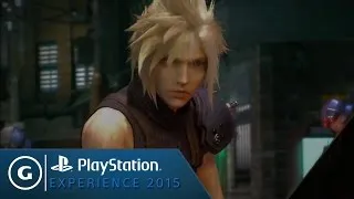 First Look at Gameplay in Final Fantasy VII Remake - PSX 2015