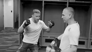 Justin Gaethje’s  warm-up before the fight with Tony Ferguson UFC 249