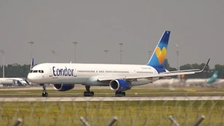 Condor Thomas Cook Boeing 757-330 D-ABOI departure at Munich Airport München Flughafen