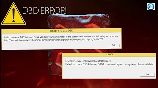 Dota2: D3D error [Fix] [100% Working]