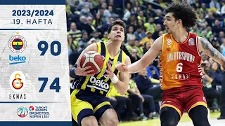 Fenerbahçe Beko (90-74) Galatasaray Ekmas - Türkiye Sigorta Basketbol Süper Ligi - 2023/24