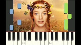 EASY piano tutorial "ANNE WITH AN E" Netflix opening, Ahead by a century, with free sheet music