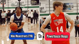 THEY WERE CATCHING BODIES 🤯 Nike Meanstreets EYBL vs. Powerhouse Hoops‼️